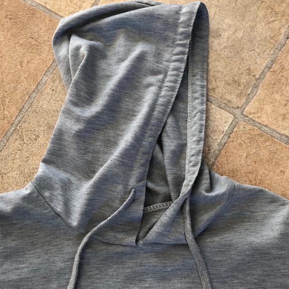 3/$25 - Calvin Klein crop grey long sleeve top - Picture 2 of 6